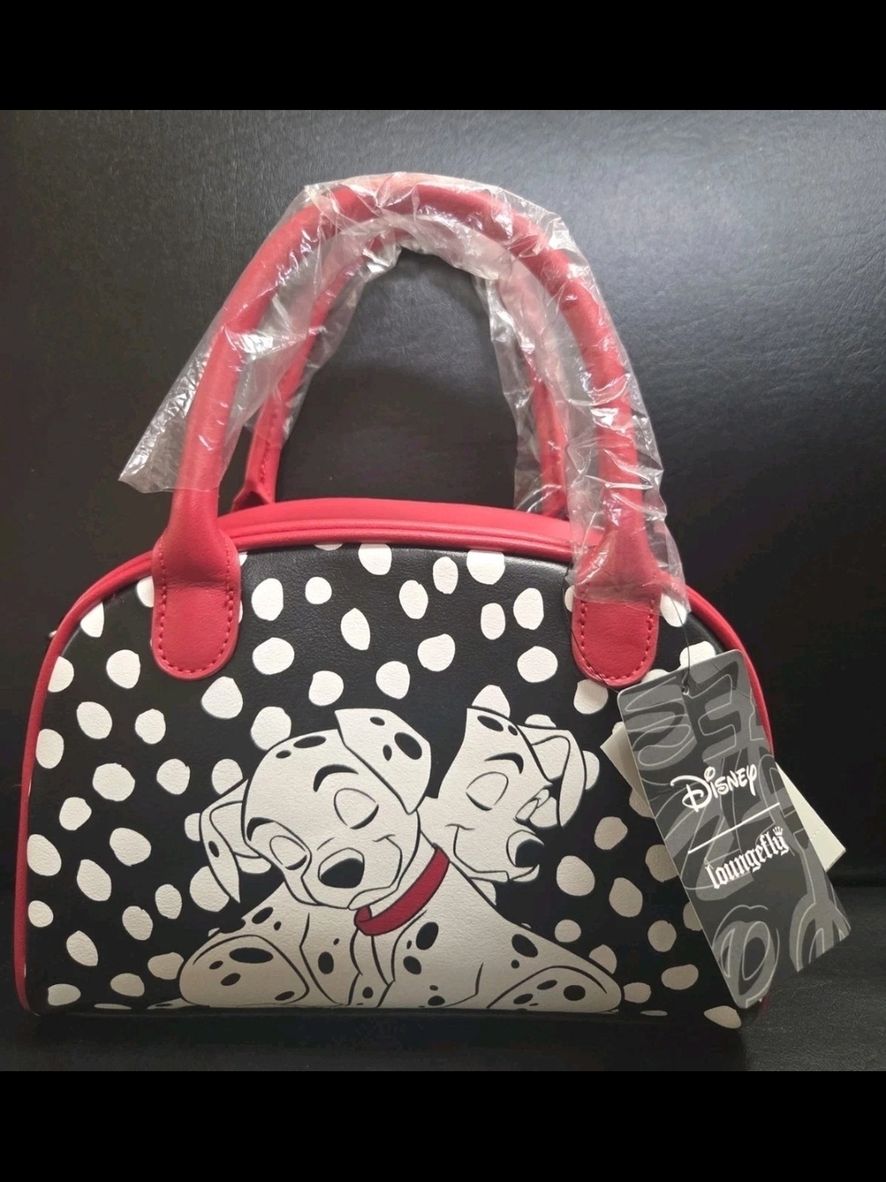 Disney Loungefly 101 Dalmatians Spotted Satchel Purse Handbag Bag NEW W TAGS